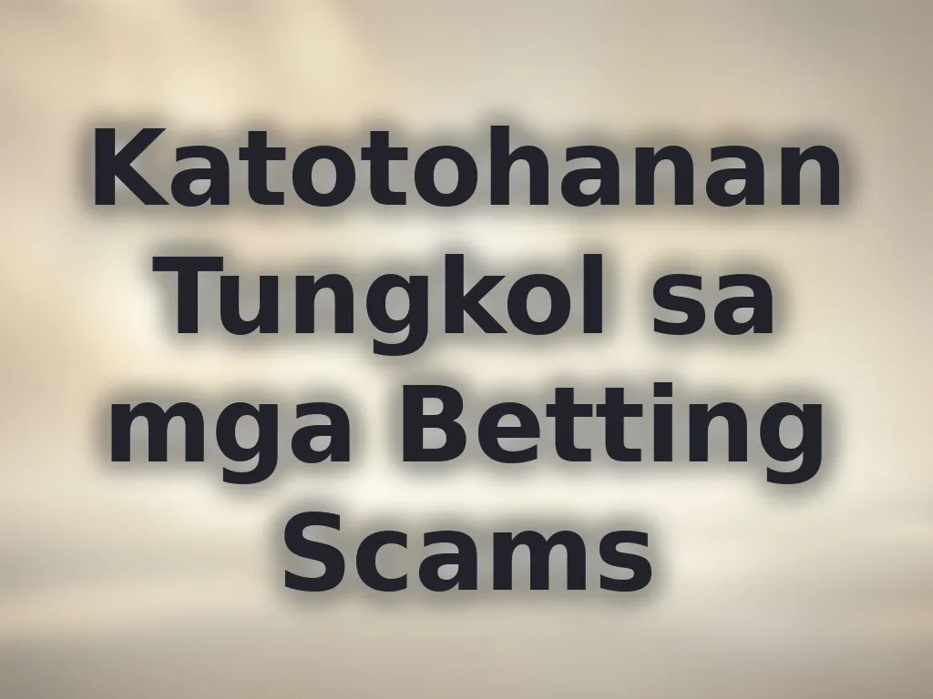 Betting Scams