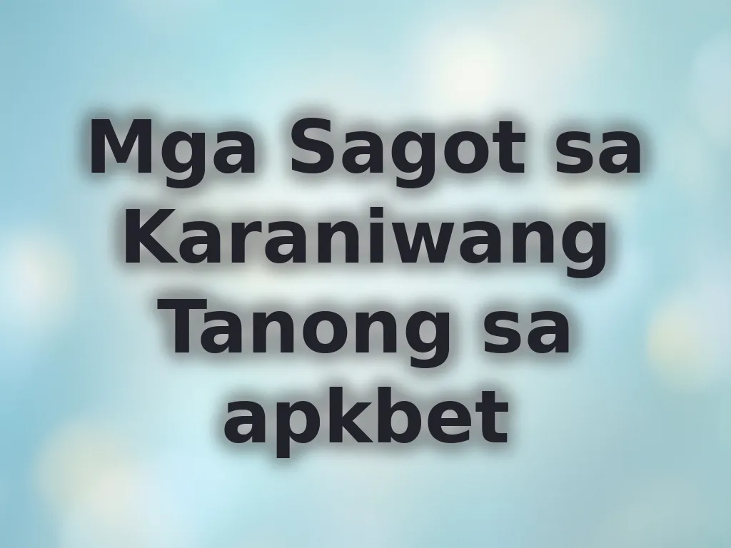 Mga Sagot sa Tanong